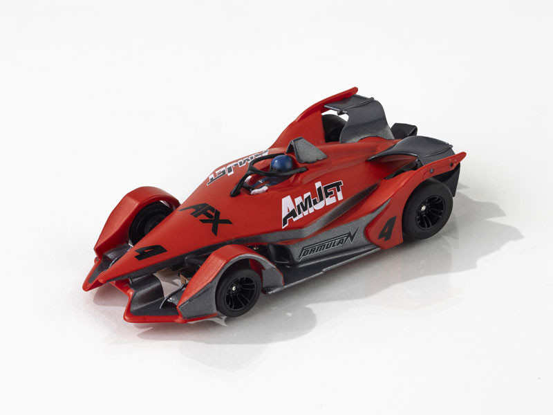 AFX Formula N #4 Red/Gray Mega G+ HO Slot Car