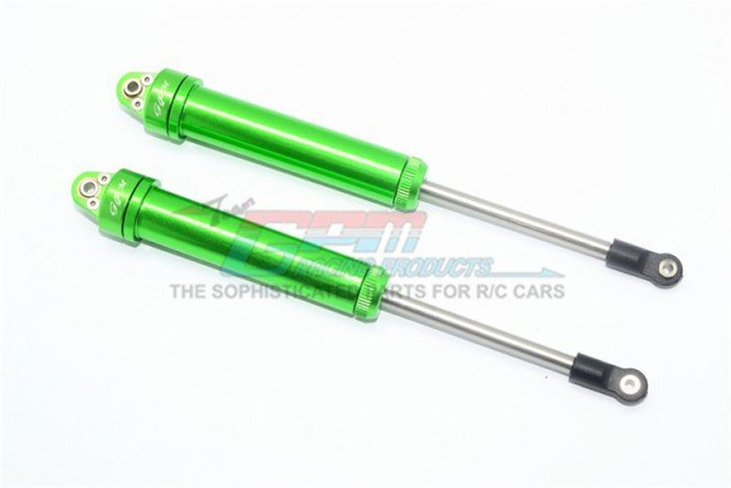 GPM Green Aluminium Rear Internal Shocks (160mm) 2pc Set for UDR
