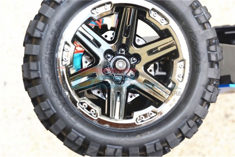 GPM Blue Aluminum + 2mm Hex With Brake Disk With Silver Lining