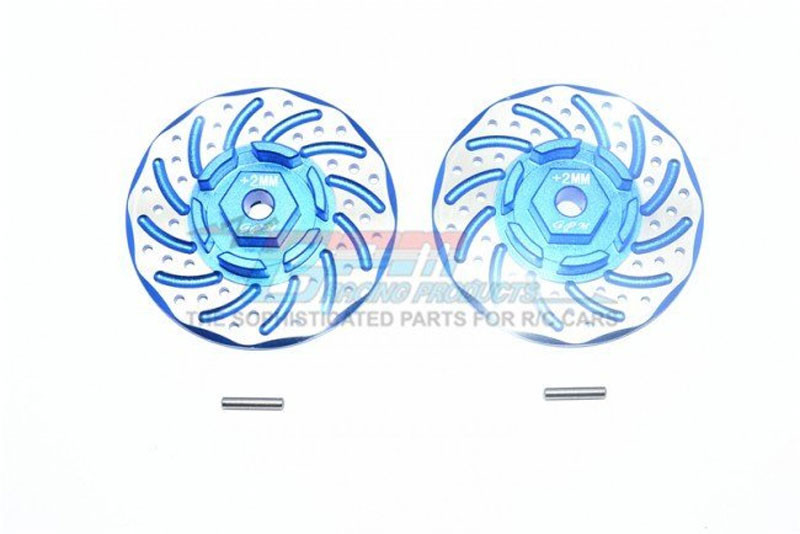 GPM Blue Aluminum + 2mm Hex With Brake Disk With Silver Lining