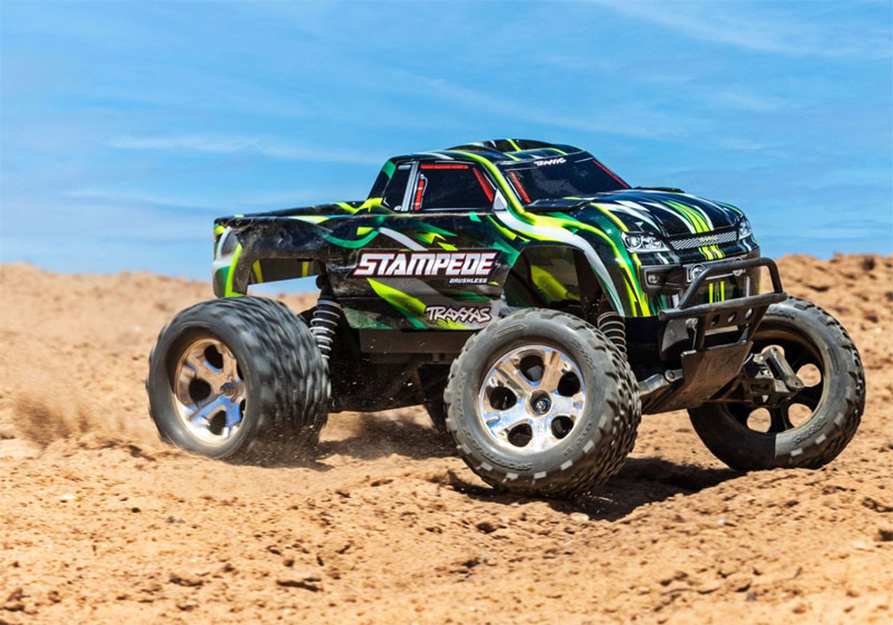 【値下げ】バッテリーラジコンTRAXXAS STAMPEDE model3605 Traxxas Stampede BL-2s HD RTR 1/10 2WD Brushless Monster