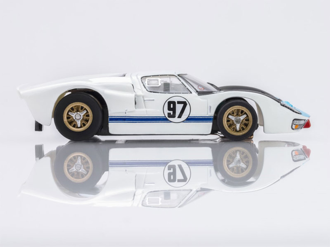 AFX 限定2000 ☆66 Ford GT40 Mark II 激レア AFX Ford GT40 MKII 1966 Daytona #97 White/Black/Blue Mega G+