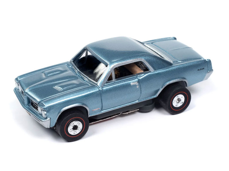 Auto World 1964 Pontiac GTO (Yorktown Blue) Thunderjet HO Slot Car