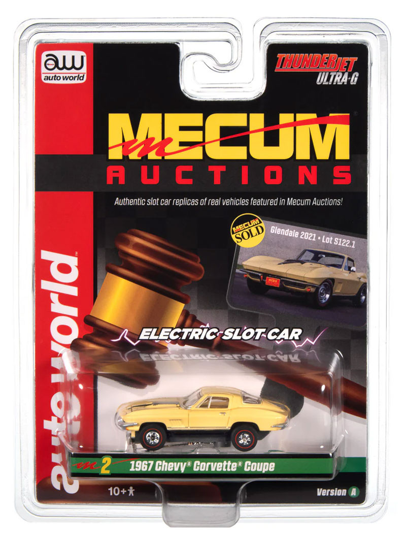 67 Chevy Corvette Coupe ☆HOスロットカー☆入手困難 Auto World 1967 Chevy Corvette Coupe (Sunfire Yellow) Thunderjet