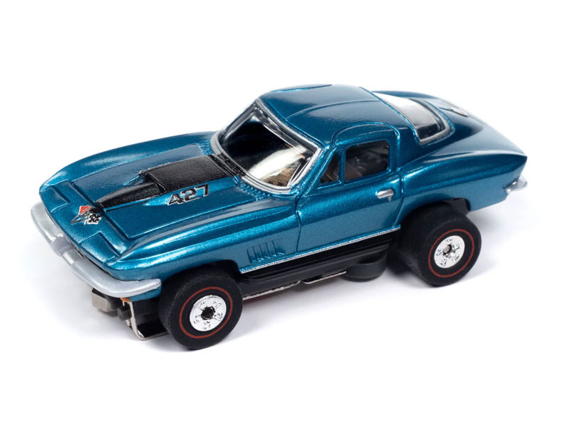 Auto World 1967 Chevy Corvette Coupe (Marina Blue Poly) Thunderjet
