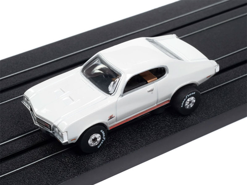 Auto World 1970 Buick GS (Glacier White) Thunderjet HO Slot Car