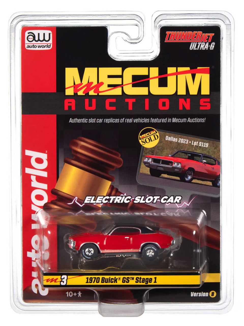 Auto World 1970 Buick GS (Fire Red) Thunderjet HO Slot Car