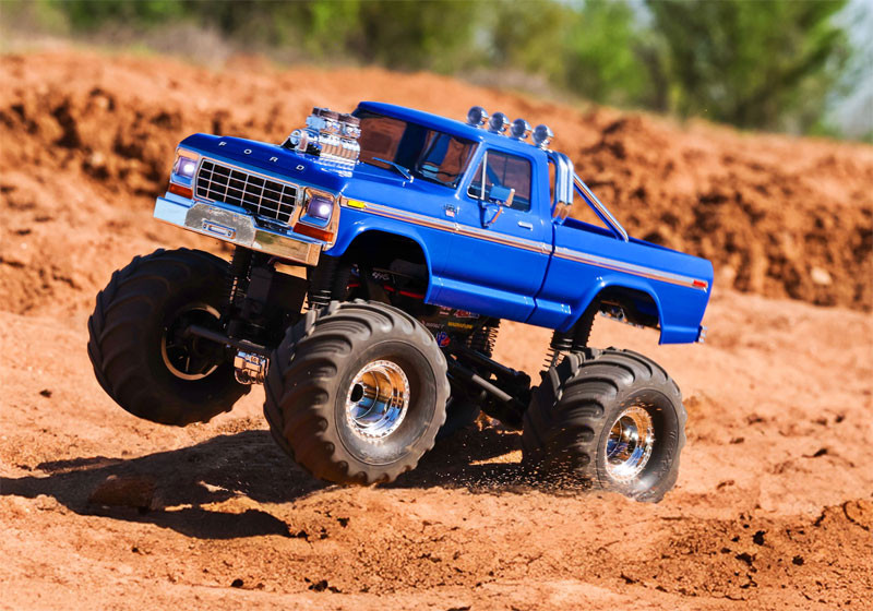 Traxxas 1/18 TRX-4MT 1979 Ford F-150 4x4 RTR RC Monster Truck w/ID