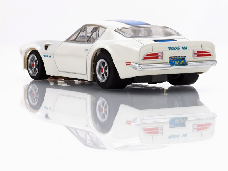 AFX 1970 Pontiac Firebird Trans Am White/Blue Mega G+ HO Slot Car