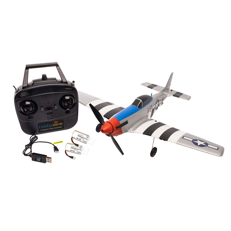 Hobbyzone P-51D 450mm RTF Ready-to-Fly with SAFE RC Airplane