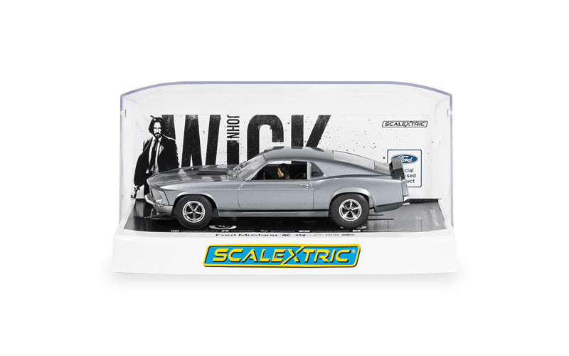 Scalextric C4497 Ford Mustang BOSS 429 - John Wick Chapter 1 Slot Car 1:32 Scale