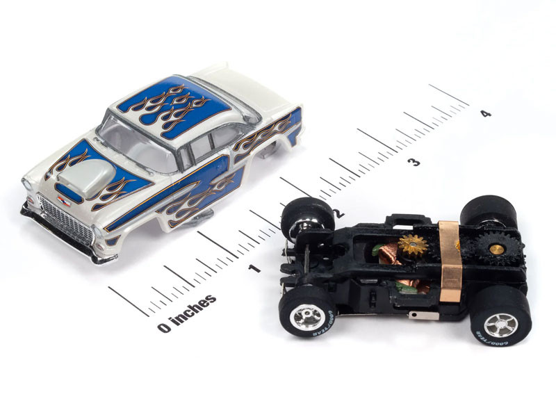 55 Chevrolet Bel Air (Blue) ☆HOスロットカー Auto World 1955 Chevrolet Bel Air (Blue) X-Traction HO Slot Car
