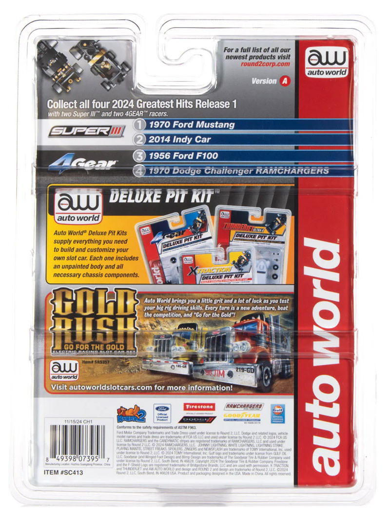 Auto World 1956 Ford F100 Pickup (Red) 4Gear HO Slot Car