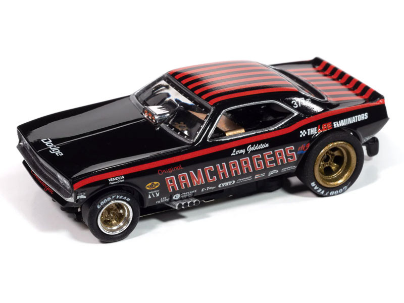 Auto World 1970 Dodge Challenger Ramcharger (Black) 4Gear HO Slot Car
