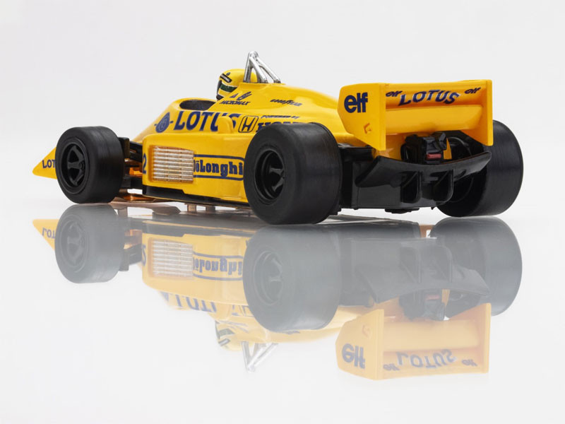 AFX 1987 Lotus 99T Yellow/Blue Mega G+ HO Slot Car