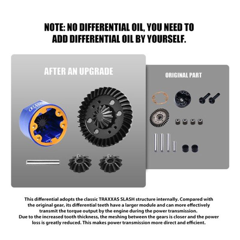 GPM Racing Aluminum Rear Gearbox Cover Blue - X-Maxx 8S & XRT VXL - Foto 11