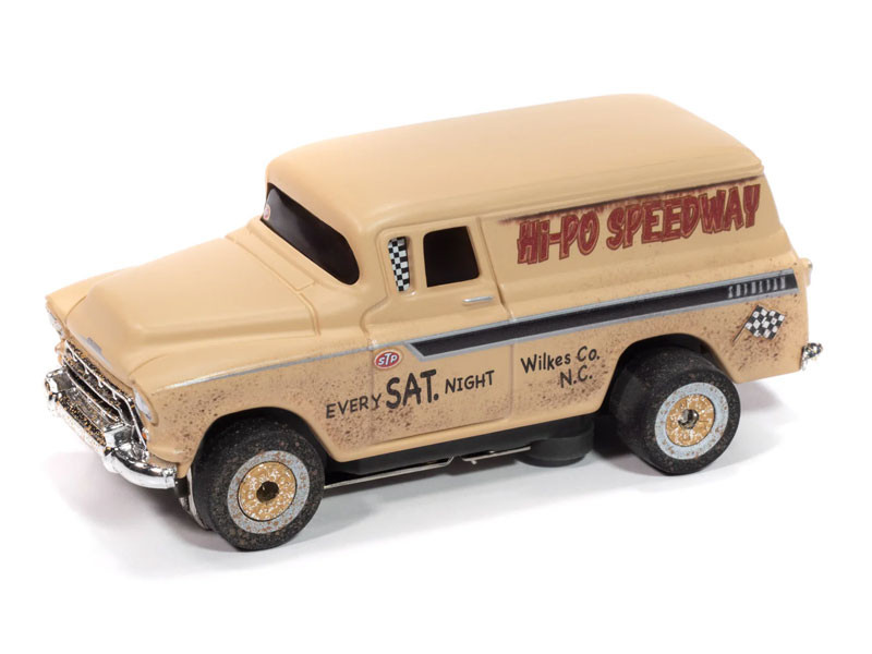 57 Chevrolet Suburban☆HOスロットカー/AFX/TYCO Auto World 1957 Chevy Suburban (Tan) Thunderjet HO Slot Car