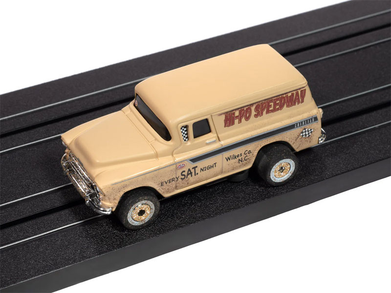 Auto World 1957 Chevy Suburban (Tan) Thunderjet HO Slot Car