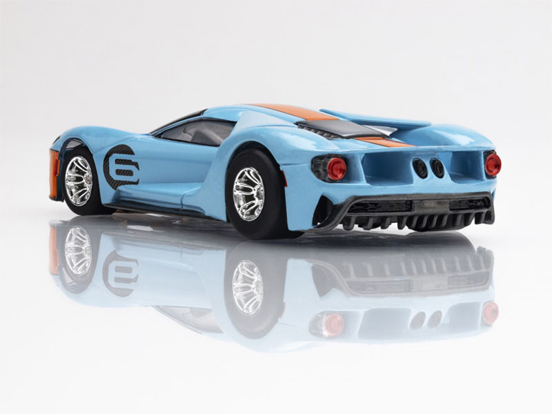 AFX Ford GT Heritage #6 Gulf Mega G+ HO Slot Car