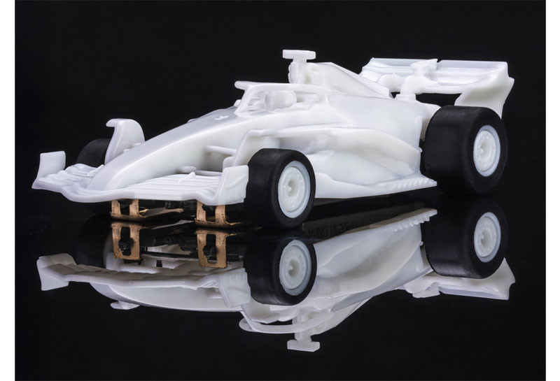 AFX Formula White Paintable Mega G+ HO Slot Car
