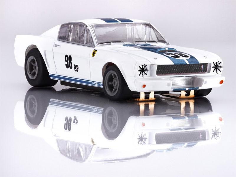 AFX 1965 Shelby Mustang GT350R Ken Miles White/Blue Mega G+ HO