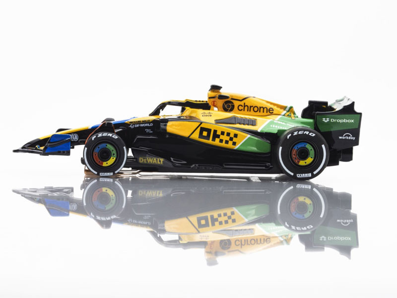 AFX 2024 McLaren F1 MCL38 #4 Senna Monaco Mega G+ HO Slot Car