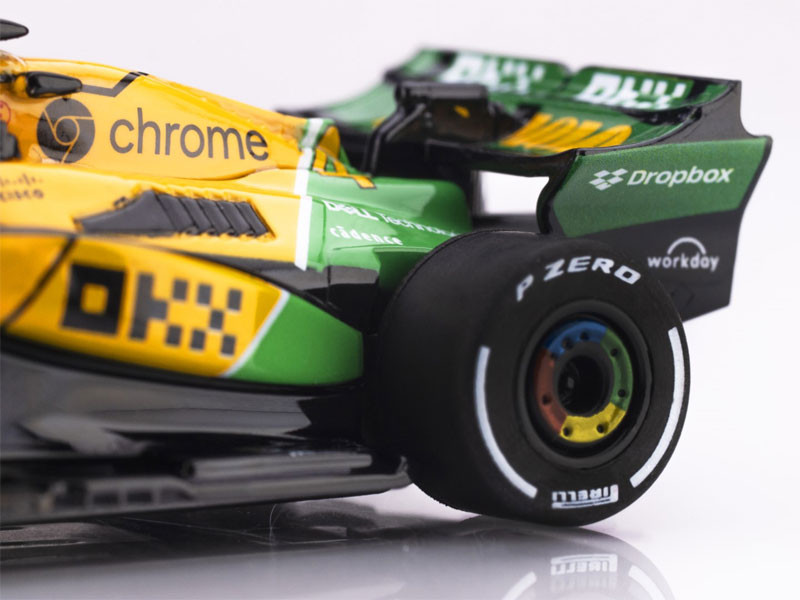 AFX 2024 McLaren F1 MCL38 #4 Senna Monaco Mega G+ HO Slot Car