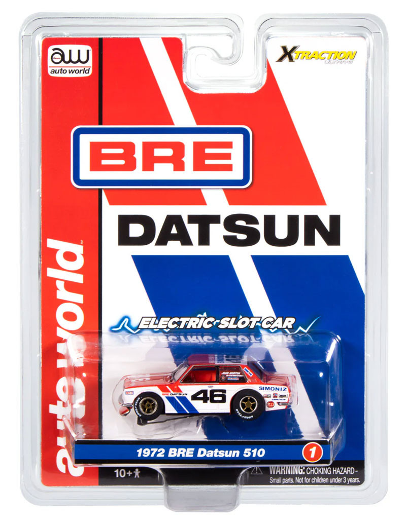 Auto World 1972 BRE Datsun 510 #46 (Red, White & Blue) X-Traction