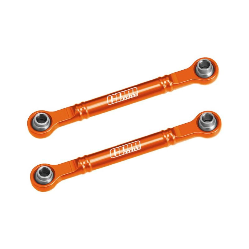 GPM Mini Slash 4x4 Orange Alloy Front Steering Toe Links (51mm)
