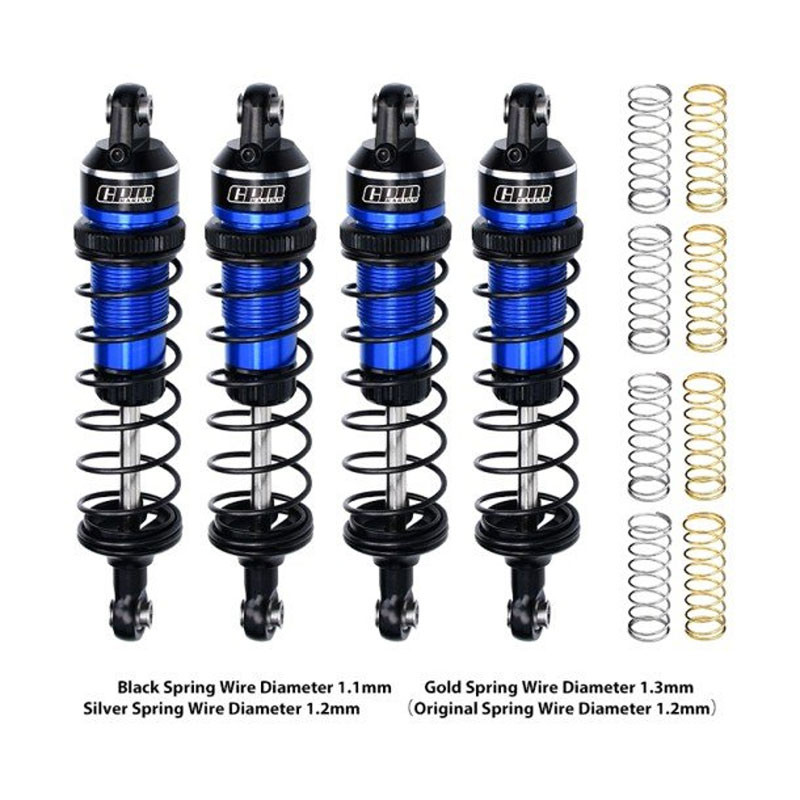 GPM Mini Maxx Blue Alloy Front And Rear Adjustable Spring Shock (87MM)