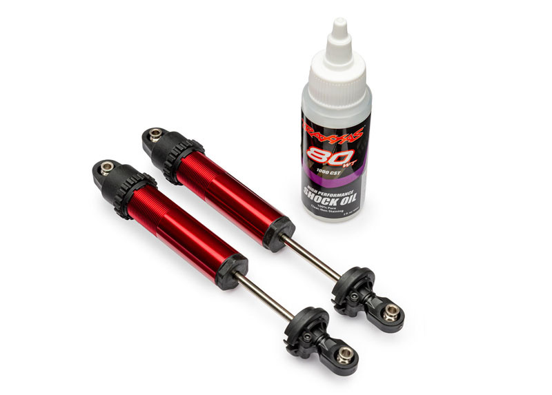 Traxxas Red Aluminum GT-Maxx Rear Shocks (2)