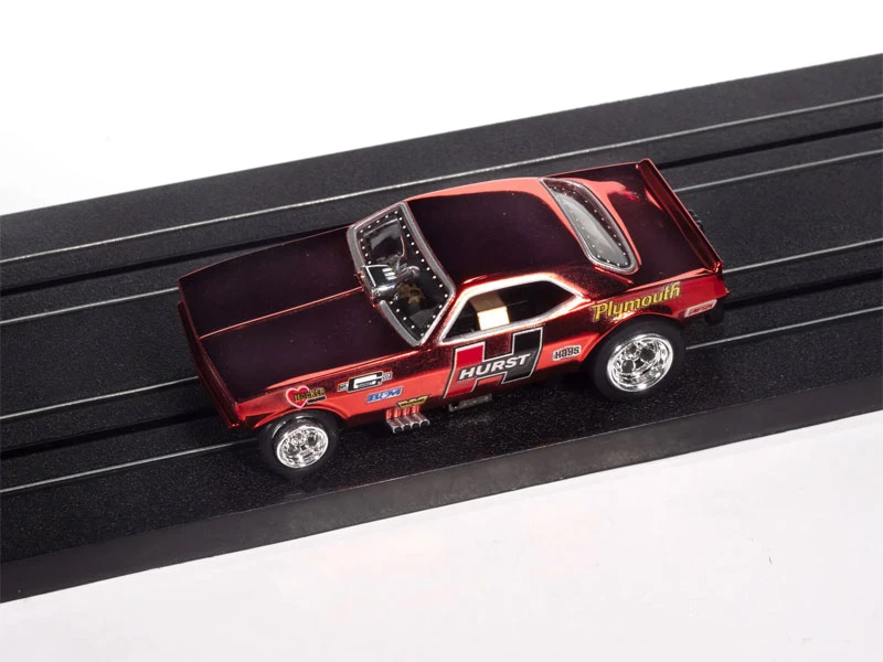 Auto World 1970 Plymouth Barracuda Drag Hurst Shifters (Red) 4Gear