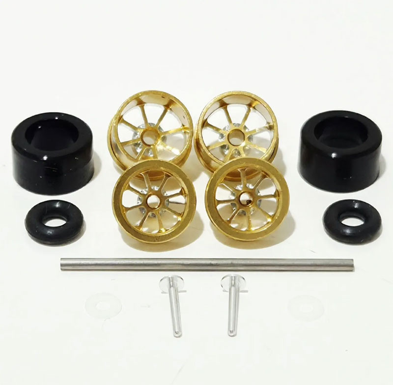 Pipe Scale Rattler Viper Scale Racing Gold “Rattler” Billet Wheel Set for Inlines