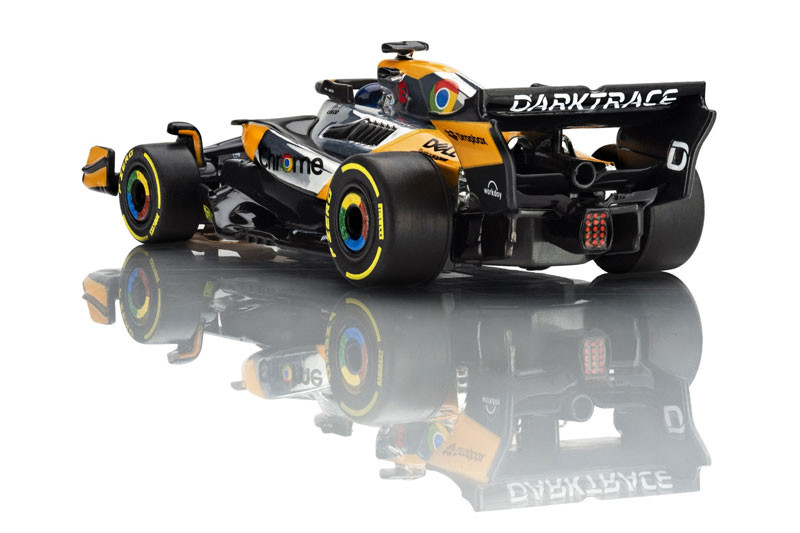 AFX McLaren F1 MCL38 #81 Austin Chrome Edition Mega G+ HO Slot Car