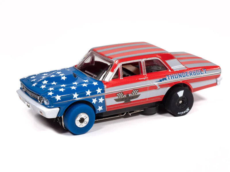 Auto World 1964 Ford Thunderbolt (Silver, White, Red & Blue