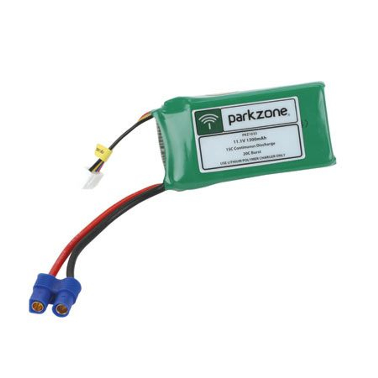 猫804040 ParkZone 3-Cell 1300mAh Li-Po Battery with EC3