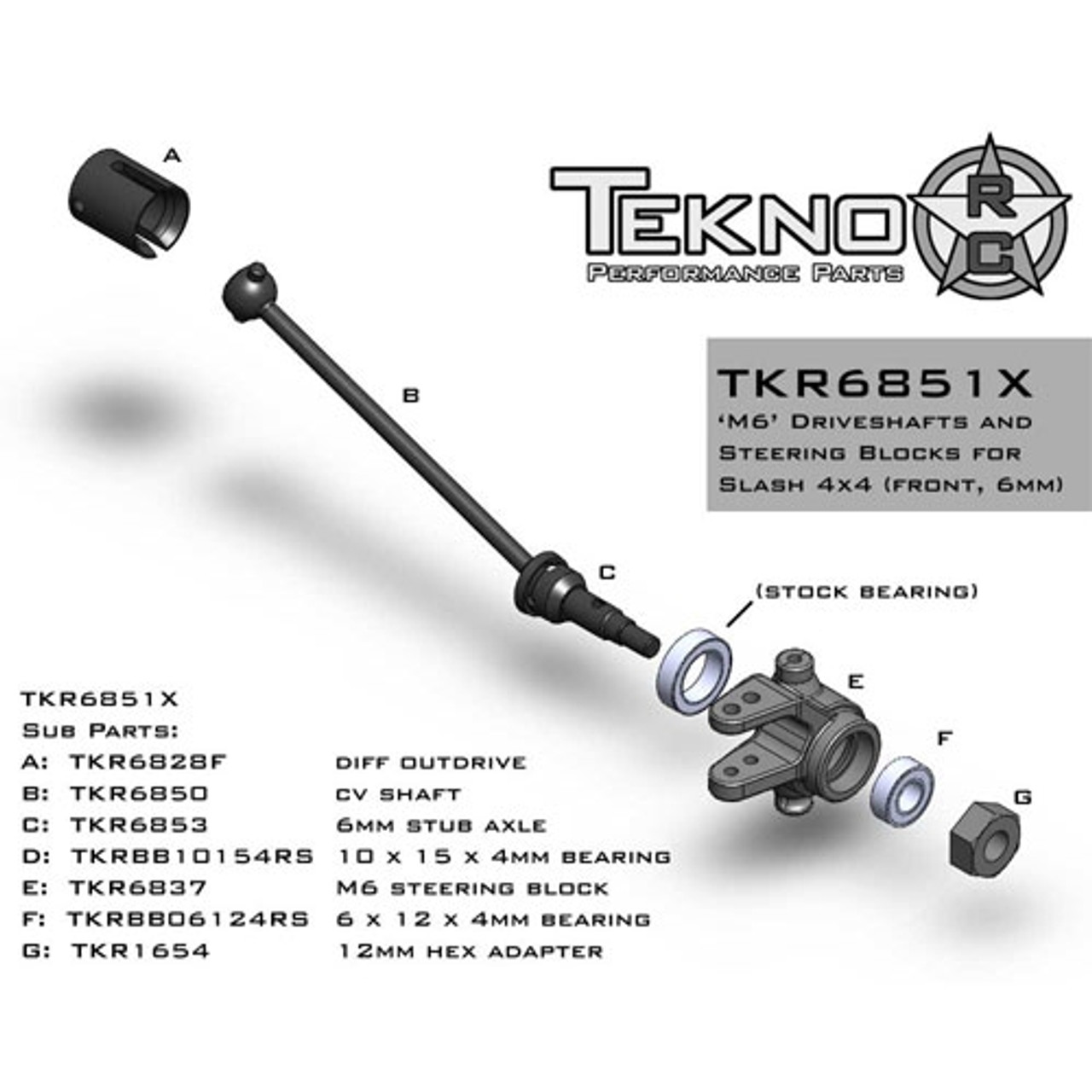 traxxas slash 4x4 front axles