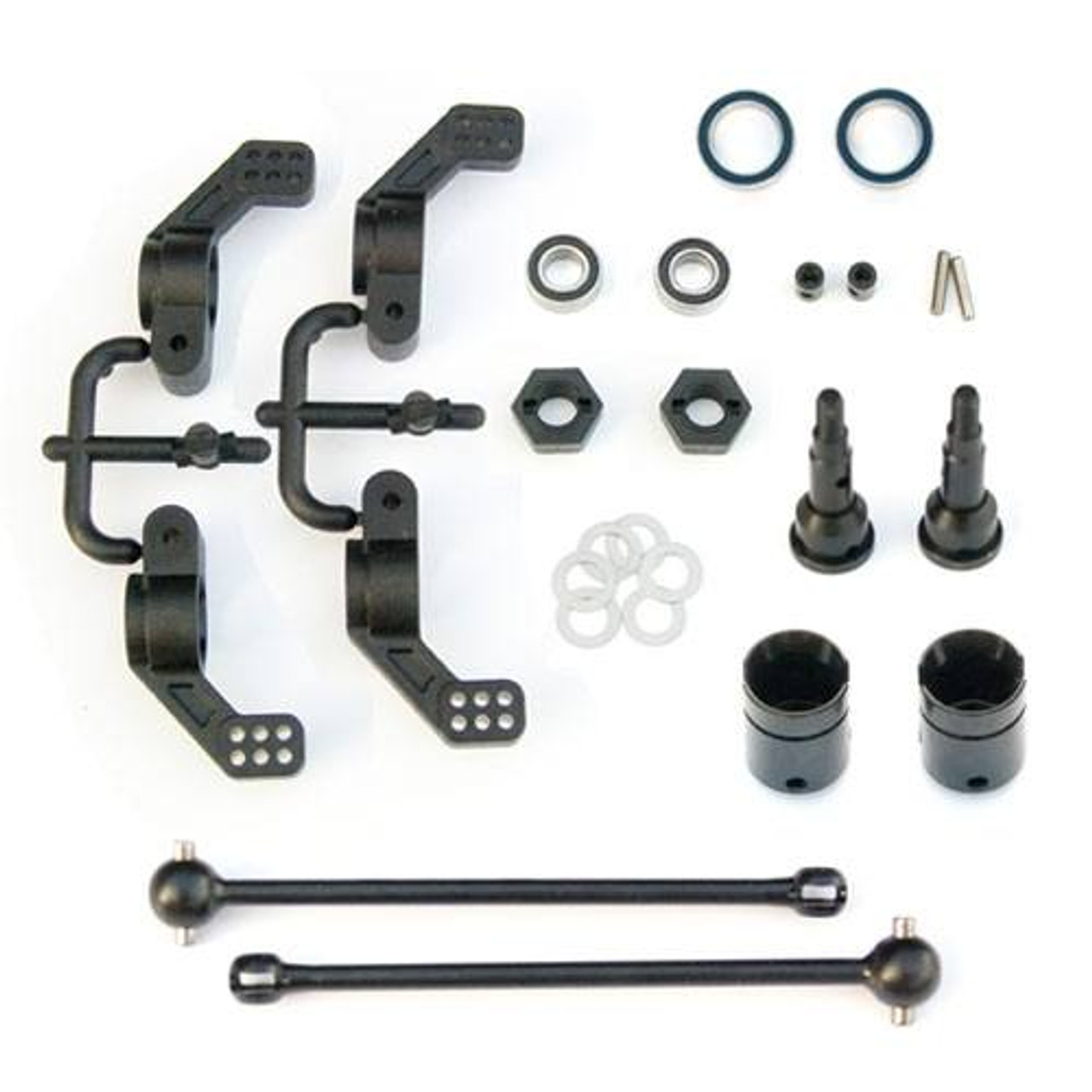 Tekno RC M6 Rear Driveshafts, Hubs, Stub Axles: Hoss, Rustler 4x4, Slash  4x4 & Stampede 4x4