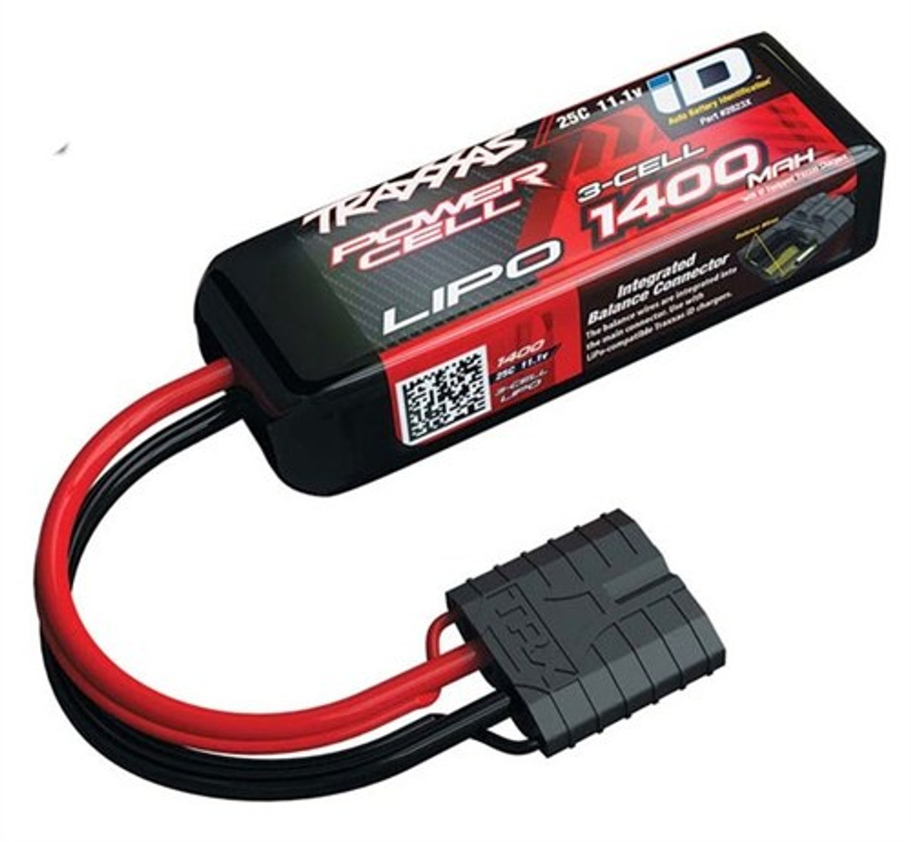 Traxxas 11.1V 1400mAh 3S LiPo Battery with iD Plug