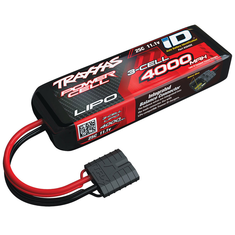 Traxxas 2849X 4000mAh 3S 3-Cell LiPo iD Battery