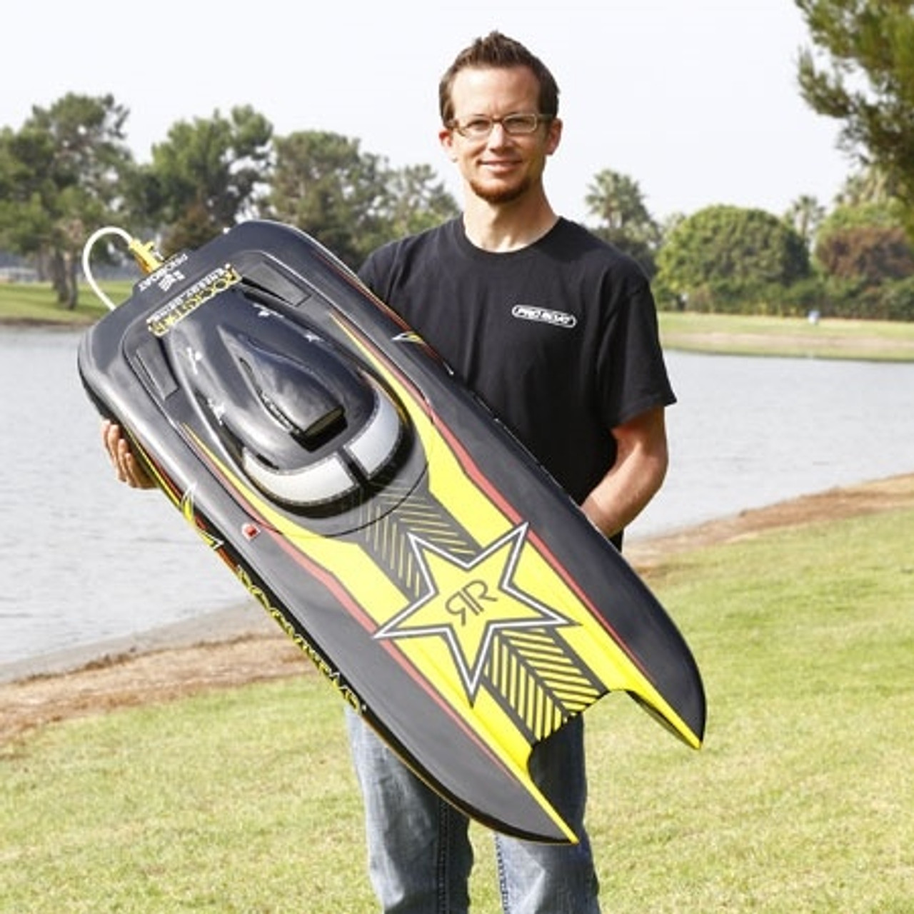 pro boat rockstar 48-inch catamaran gas rc boat