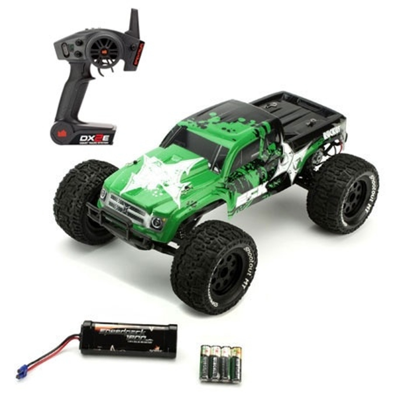 green rc truck