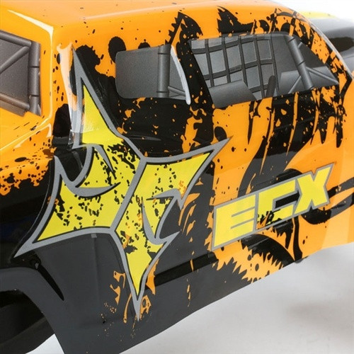 ECX Ruckus 1/10 2WD RTR Truck & LiPo Black Orange