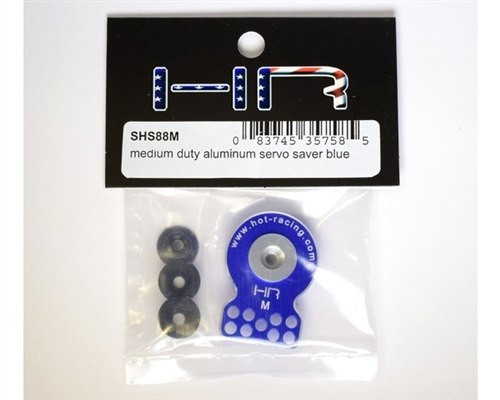 Hot Racing Blue Aluminum Servo Saver 23-25 Spline