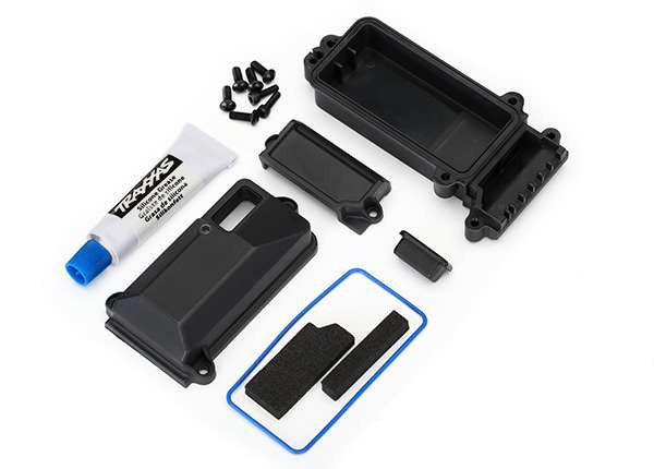 Traxxas ラジコン部品 セット Traxxas TRX-4 Sealed Receiver Box, Cover & HW