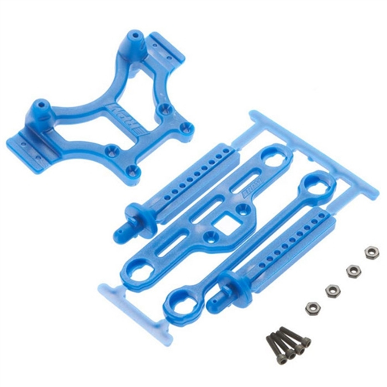 RPM Shock Tower & Adjustable Body Mount (Blue): T-Maxx 2.5, 3.3, E-Maxx