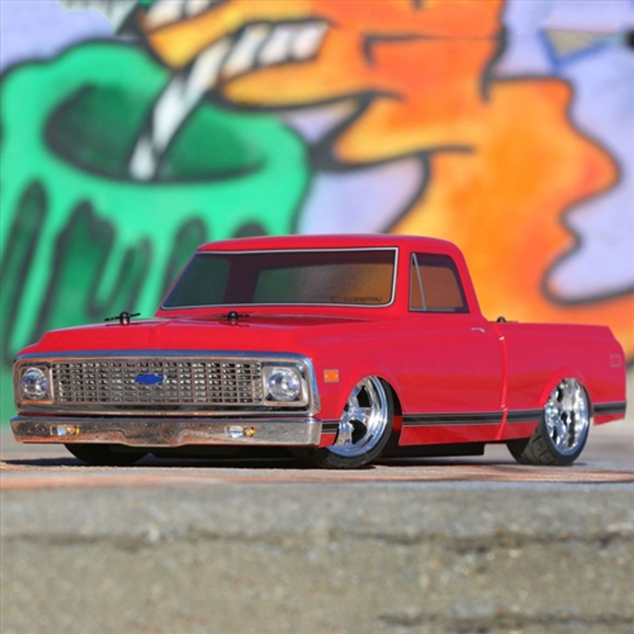 1972 CHEVY C10 ラジコンカー 1/10 Losi 1972 Chevy C10 Pickup AWD V100 RTR - Black - RC