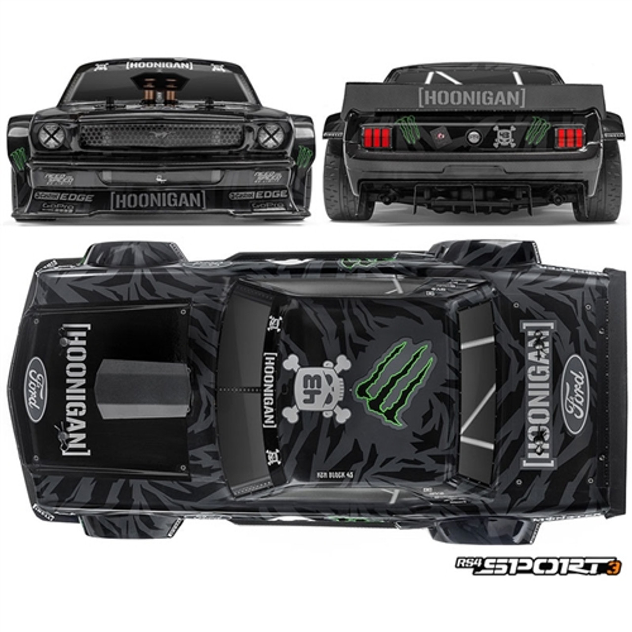 hpi rs4 sport 3 ken block 1965 mustang hoonicorn rtr