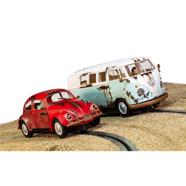 Scalextric Volkswagen Beetle & Camper Van Set