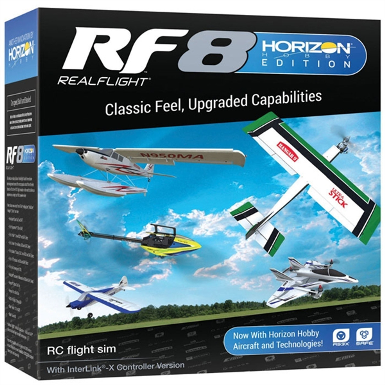 RealFlight 8 Horizon Hobby Edition Flight Simulator Air/Heli/Quad  w/Interlink X Controller